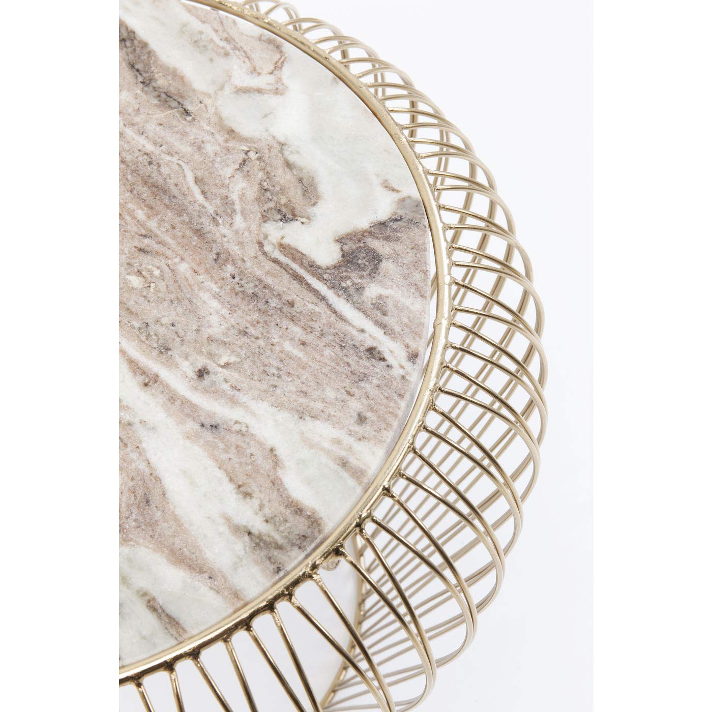 Kare Design Mesa Auxiliar, gris, 43 cm