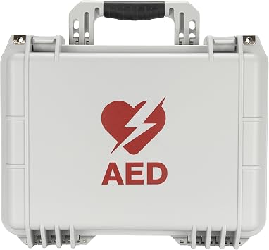 Rugged AED & Bleeding Control Carry Case Waterproof IP67 Hard Shell Case Fits Physio-Control Lifepak CR2