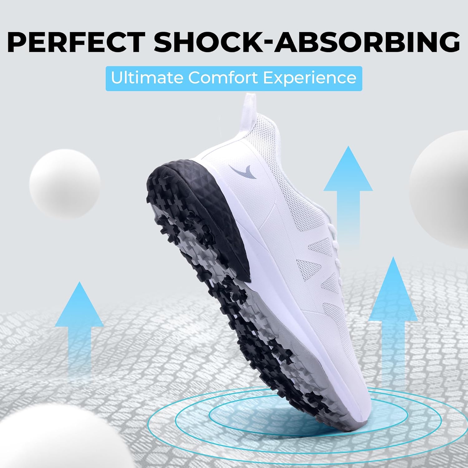 Men's Golf Shoes Spike Wide Waterproof Lightweight Anti Slip Golf Sneakers Walking Footwears