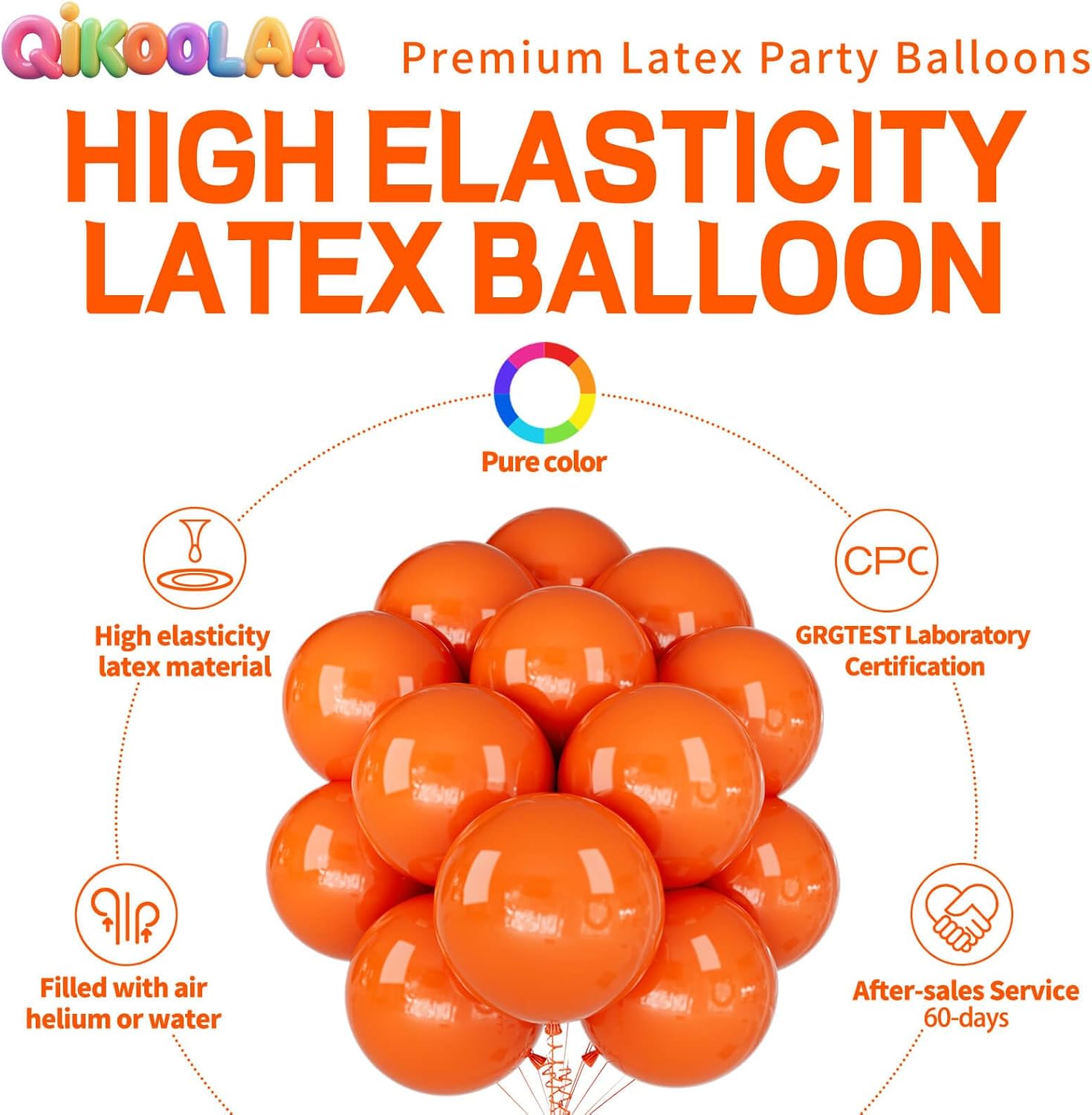 32Pcs Orange Big Balloons 18 Inch, Round Large Latex Party Balloons for Birthday Wedding Decorations. (orange) thumbnail