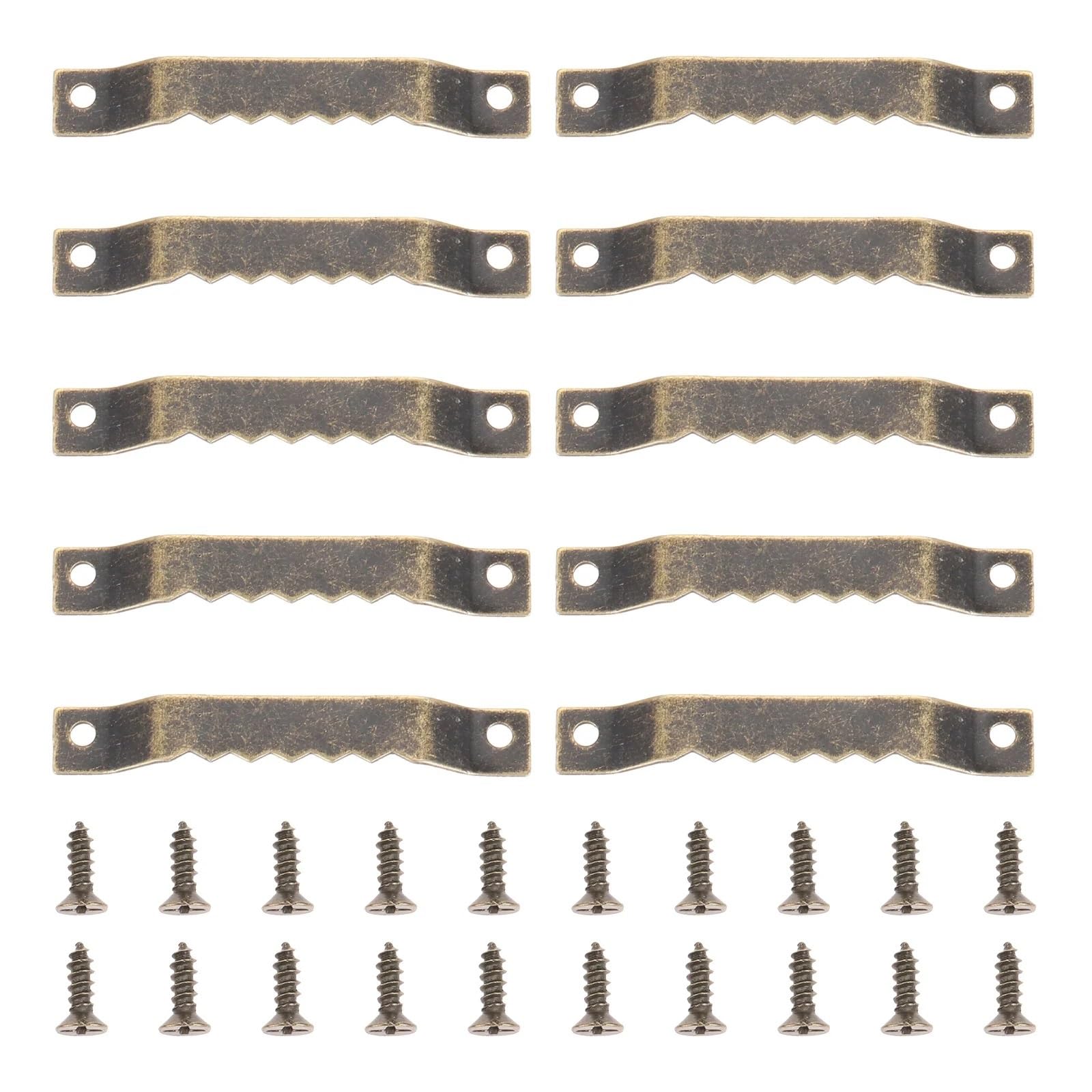 Bryske A 100Pcs Wall Picture Hangers Sawtooth Hooks For Wooden Frame Mirror Hanging With Screws