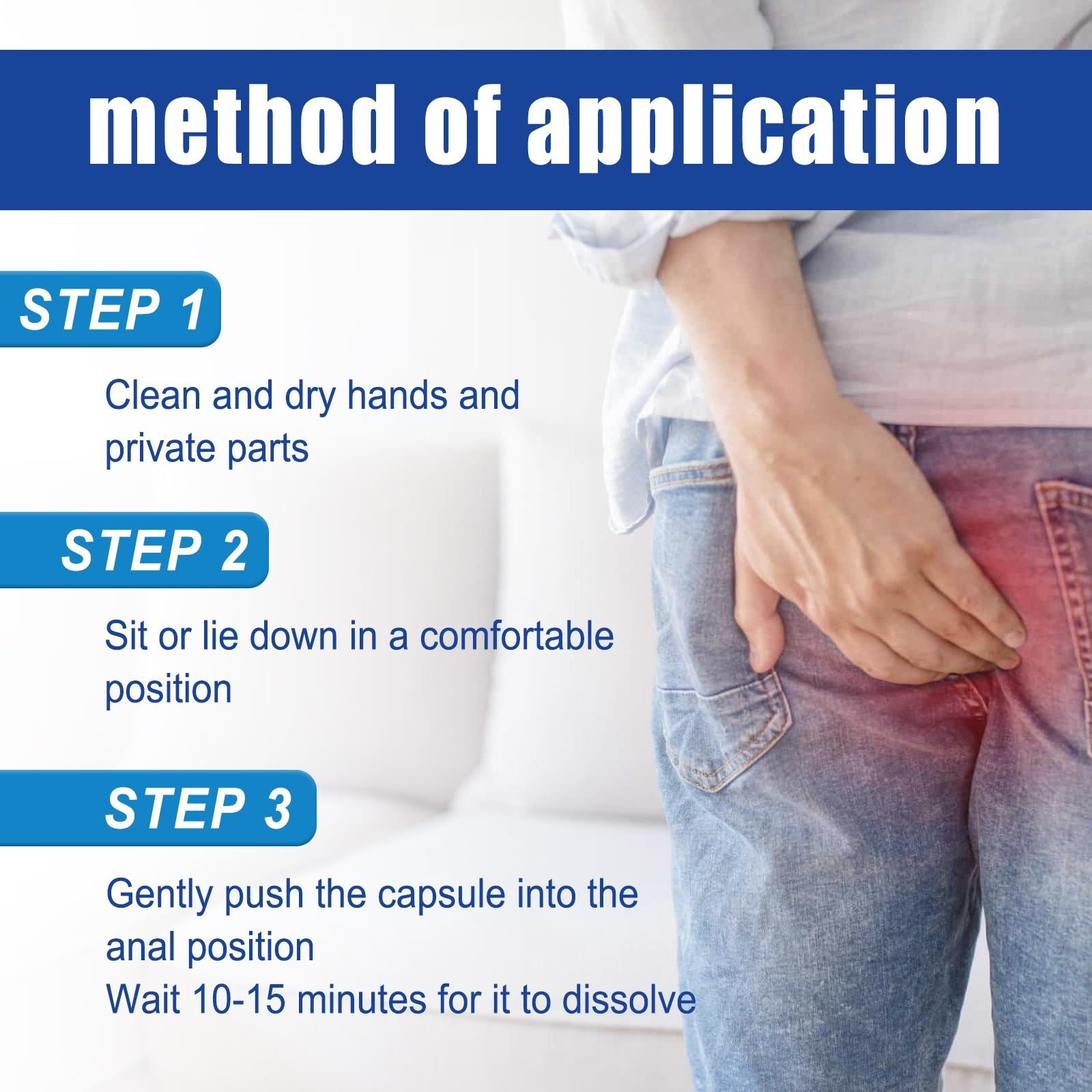 natürliche Kräuter-Hämorrhoiden-Kapseln, zur schnellen Linderung von Hämorrhoiden, natürliche Hämorrhoiden-Linderungskapseln.