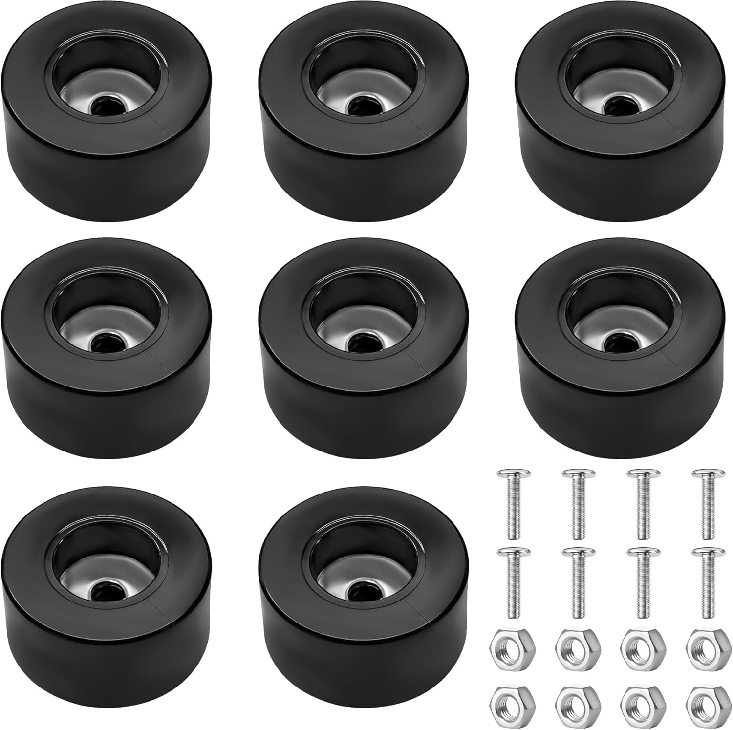 8pcs 192310GS Air Compressor Anti Vibration Rubber Foot Pad with Nuts Compatible with Coleman Powermate Sanborn 094-0026 E106661 for Many Compressors, Generators, Pressure Washers