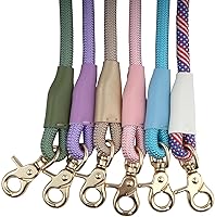 Vista 7 de Correa multifuncional de nailon para perro de 7 pies, manos libres, 2 ganchos a presión, manos libres para todas las razas