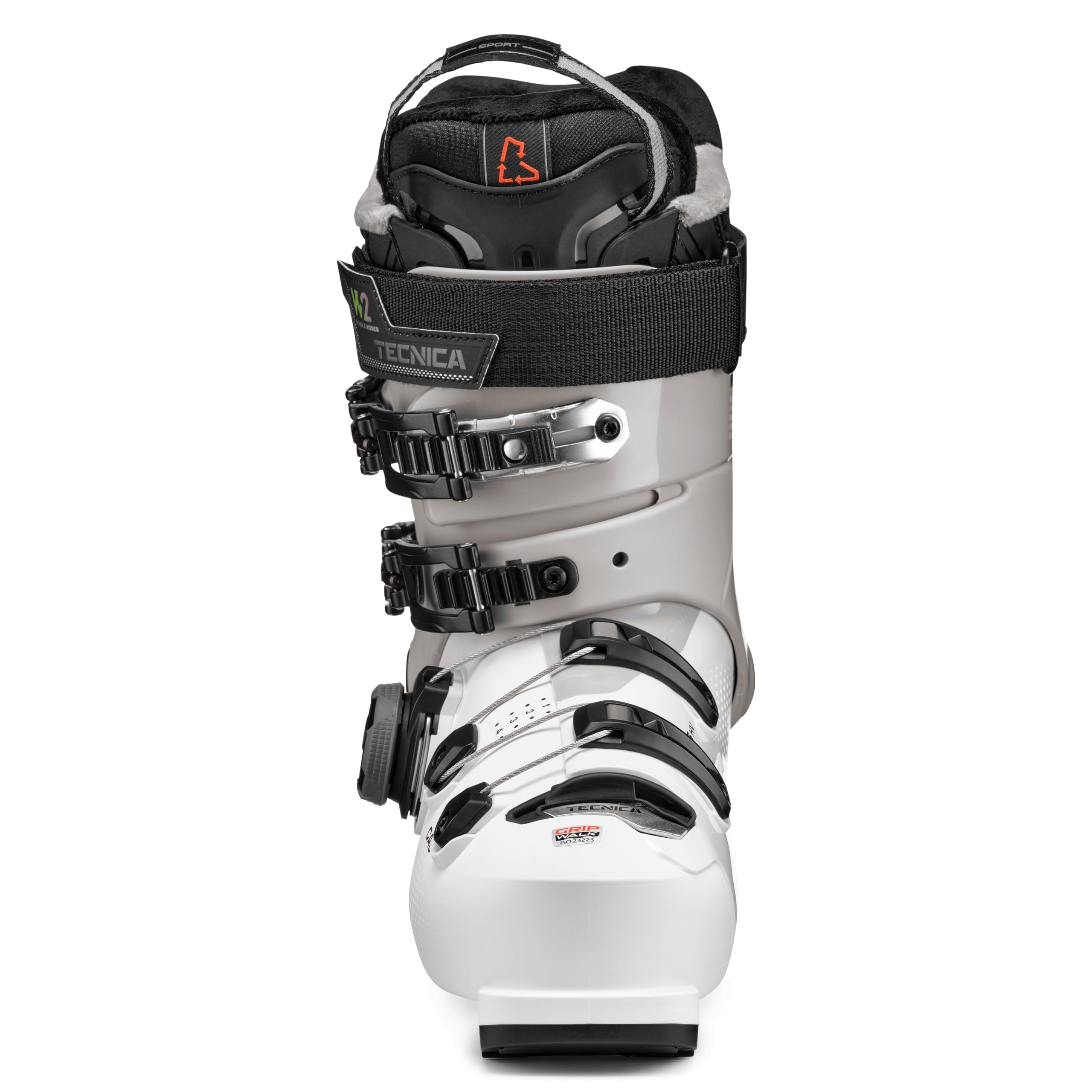 Tecnica Mach BOA HV 95 W All Mountain/Sport Performance Women's Downhill Ski Boot (Cold White, 23.5)