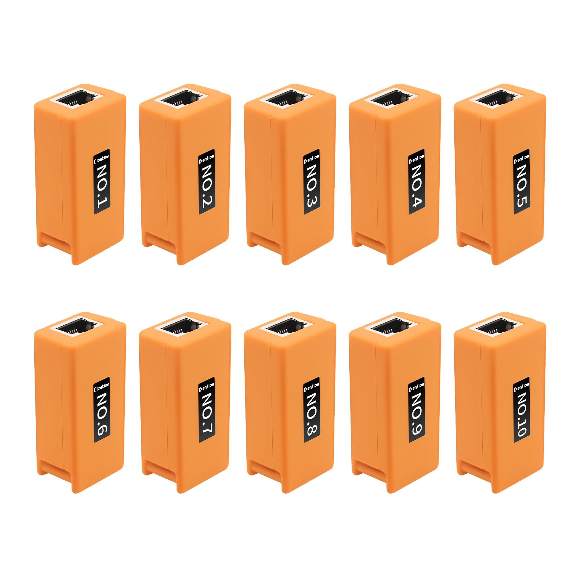 Henkion Kit di tester per cavi di rete RJ45, kit tester per cavi Ethernet n. 1-10, per Cat5/CAT5e/CAT6/CAT6e/CAT7, funziona con serie LT-600, tester per fotocamera