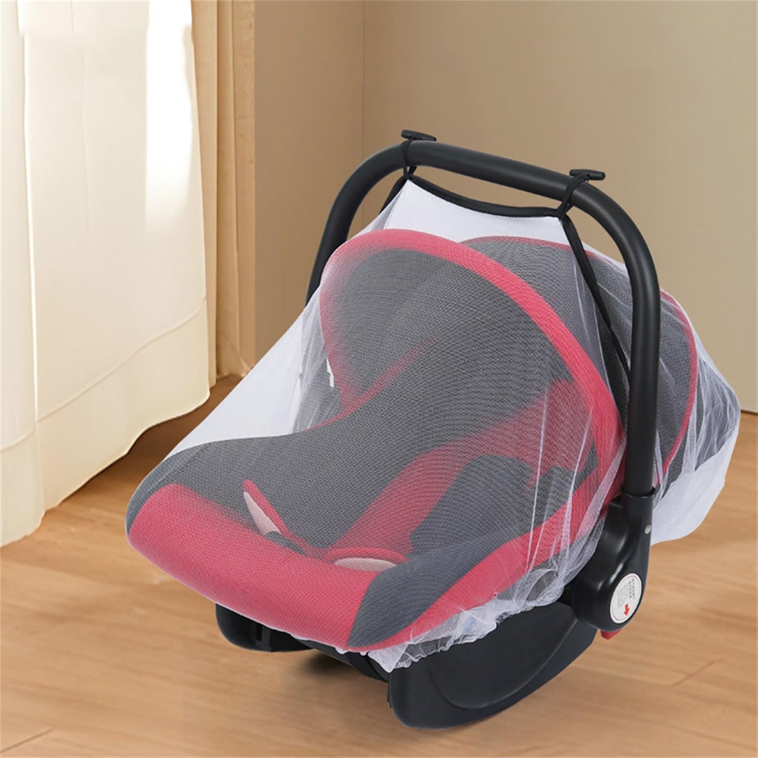 Baby Carseat Netting Cover MosquitoProof Mesh Net With Elastic Closures Mosquitoes Cover For Carrycots Infant Care Product Travel Netting Cover For Baby Carseat