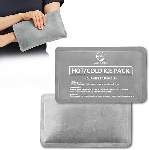 Paquete de 2 bolsas de hielo reutilizables para lesiones, bolsa de hielo suave con tela de vellón suave de terciopelo, juego de hielo flexible de
