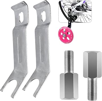 DDJKCZ Axle Extenders for Training Wheels,Stabiliser Extension Bolts for 12-20" Wheel Bikes