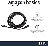 Vista 2 de Yaxa Basics Toslink - Cable de audio óptico digital, multicanal, para sistema de audio, barra de sonido, cine en casa, conectores chapados en oro