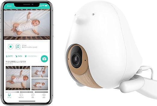 Amazon Co Jp Cubo Ai Plus スマートベビーモニター 赤ちゃん 見守りカメラ 睡眠 安全 顔認識 カバー防止 アラート 睡眠分析 危険エリア 泣き声 感知 自動フォトキャプチャ 1080p Hd ナイトビジョン 双方向音声通信 ホワイトノイズ 温度 湿度 センサー スマホ連動