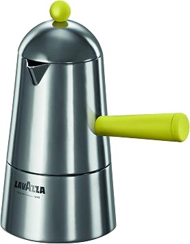 ILSA Lavazza Carmencita Pop Induktionskaffeemaschine aus Aluminium f r Espresso bunt gelb 3 Tassen