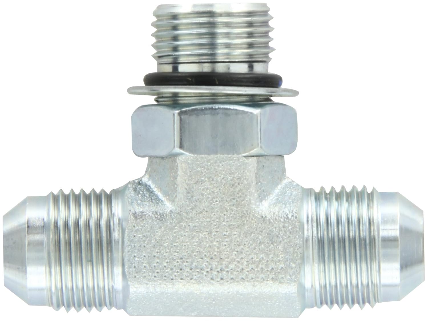 Eaton Aeroquip 203003-8-8S Steel Flared Tube Fitting, Branch Tee, 1/2" Male JIC x 1/2" O-Ring Boss Male