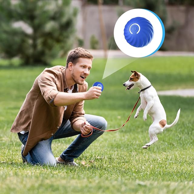 Foto 7 de 8 de Gerbala Pelota Interactiva para Perros, Pelota De Juguete Inteligente,Bola De Auto Rodante para Perros