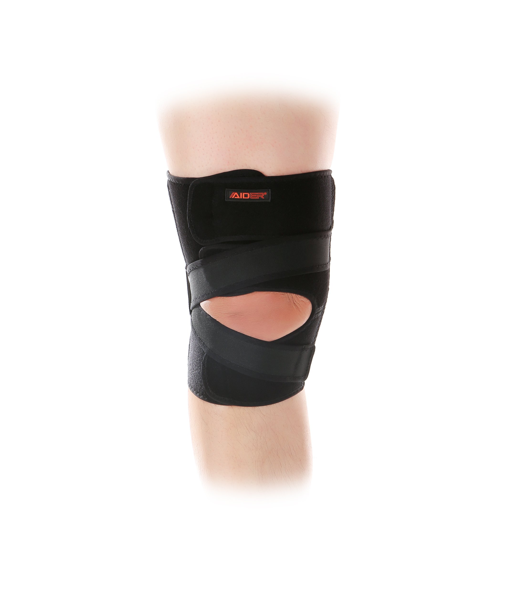 AIDER Compression Knee Brace Type 3 - Knee Arthritis, Adjustable Compression Brace, Breathable Neoprene, Relieves LCL, Medical Supplies Equipment Knee Sleeves for Exercise Like Climbing, Tennis(Left)