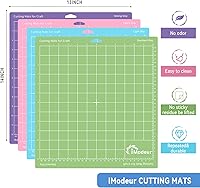 Vista 3 de IModeur Paquete de 10 alfombrillas de corte de 12 x 12 pulgadas para accesorios de máquinas de corte, alfombrillas para Explore Air 2/Maker 2/3