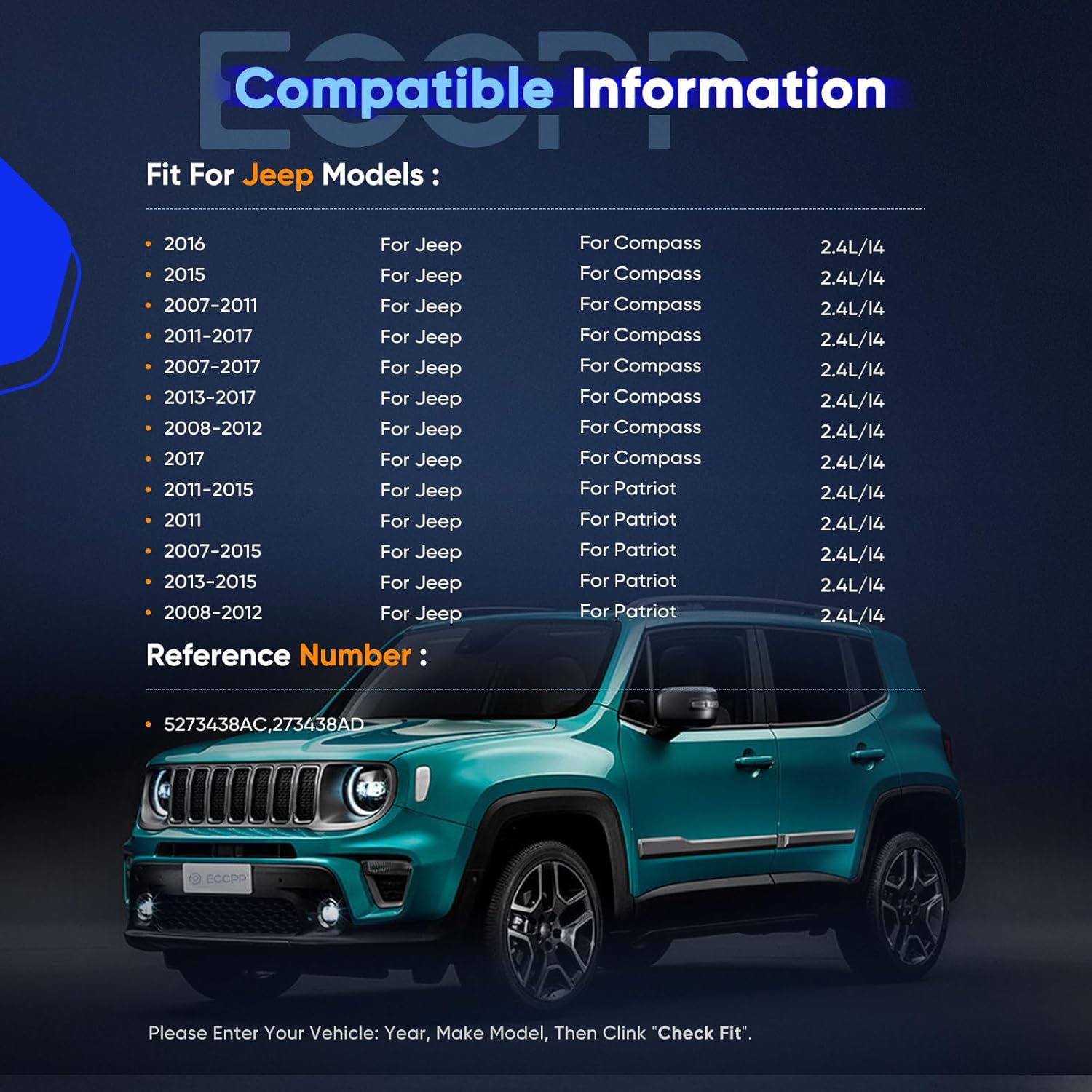 ECCPP CV Axle Shaft Assembly fit for 2007-2017 for Dodge Caliber for Jeep Compass for Jeep Patriot 2.4L Front right 66-3514 60-3514 CH-8113 CH-8332 CH-9530 4WD