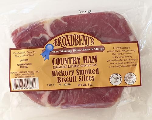 Miniatura 2 de Jamón de campo curado ahumado de nogal, rebanadas de galletas de 8 onzas, galletas de suero de leche y caja de regalo de mermelada de higos