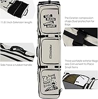 Vista 2 de XCMAN Bolsa de snowboard con ruedas de 63 a 75 pulgadas de longitud ajustable para botas de snowboard de viaje aéreo