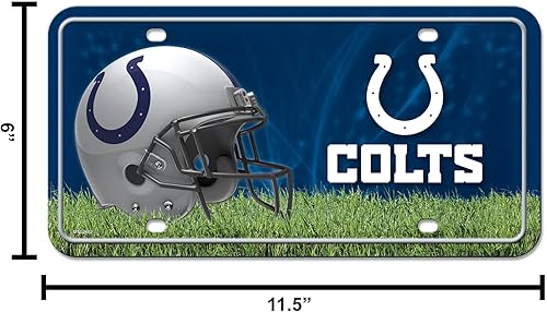 Vista 124 de Rico Industries Placa de matrícula de metal unisex para adultos de la NFL