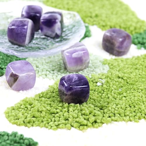 Miniatura 5 de Piedras y cristales de amatista natural pulidos, cristales y piedras curativas de cuarzo a granel para Wicca, Reiki, energía curativa, piedras de