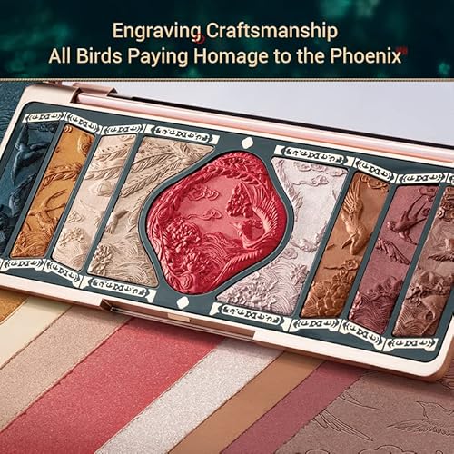 Florasis Floral Engraving Phoenix Makeup Palette (01 Gold Brown) #TOP3