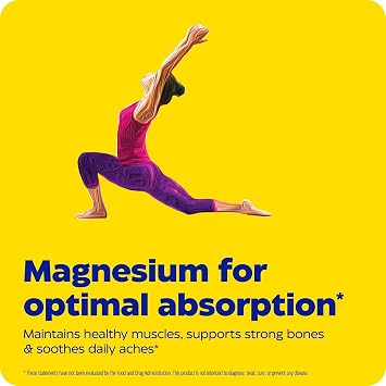 Enzymedica Magnesium Motion Supplement for Women & Men - Triple Magnesium Complex, ATA Mg, Malate & Glycinate, Muscle & Bone Health Support Capsules, High Bioavailability, Vegan, Gluten Free - 60 Caps
