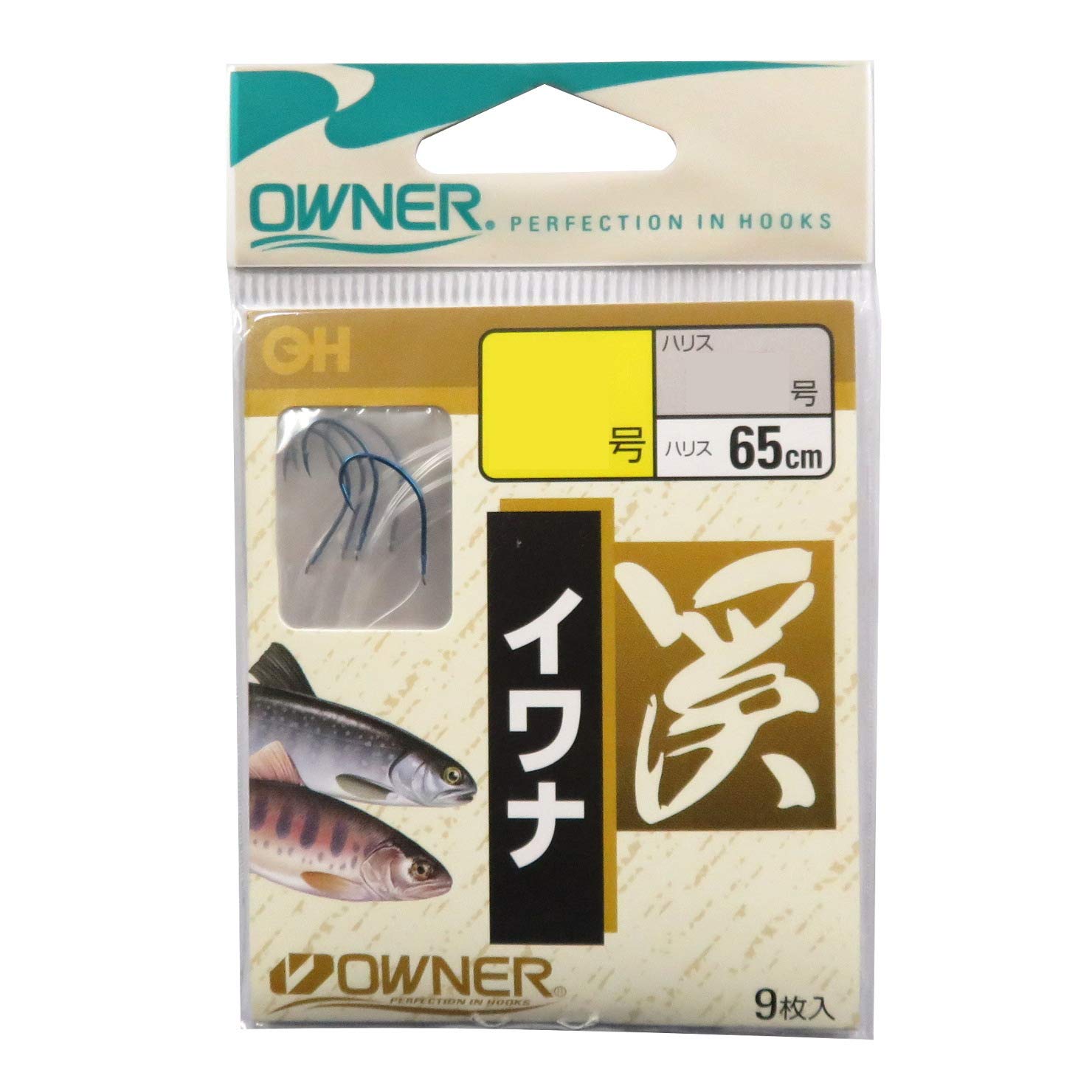 Owner 40056 OH Iwana Fishing Hook With Thread - Size 7.5-0.6, Wide Gusset Design For Trout