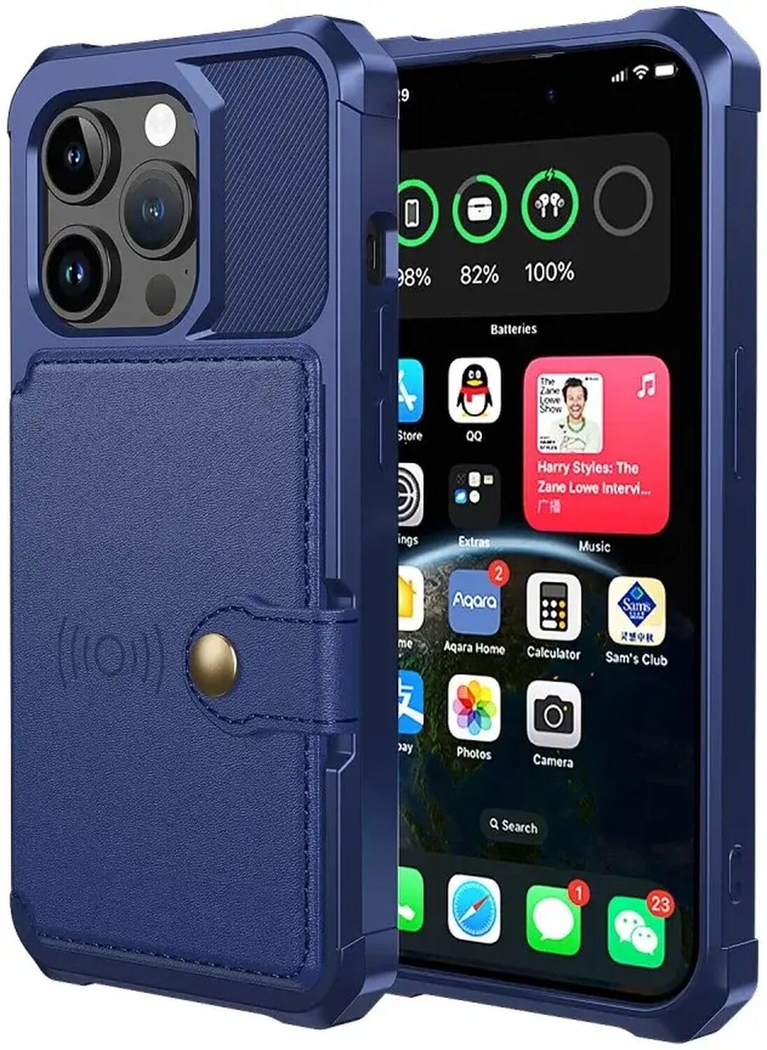 iPhone 15 Portemonnee Hoesje met uitneembare Back Cover - Caseme - Bruin