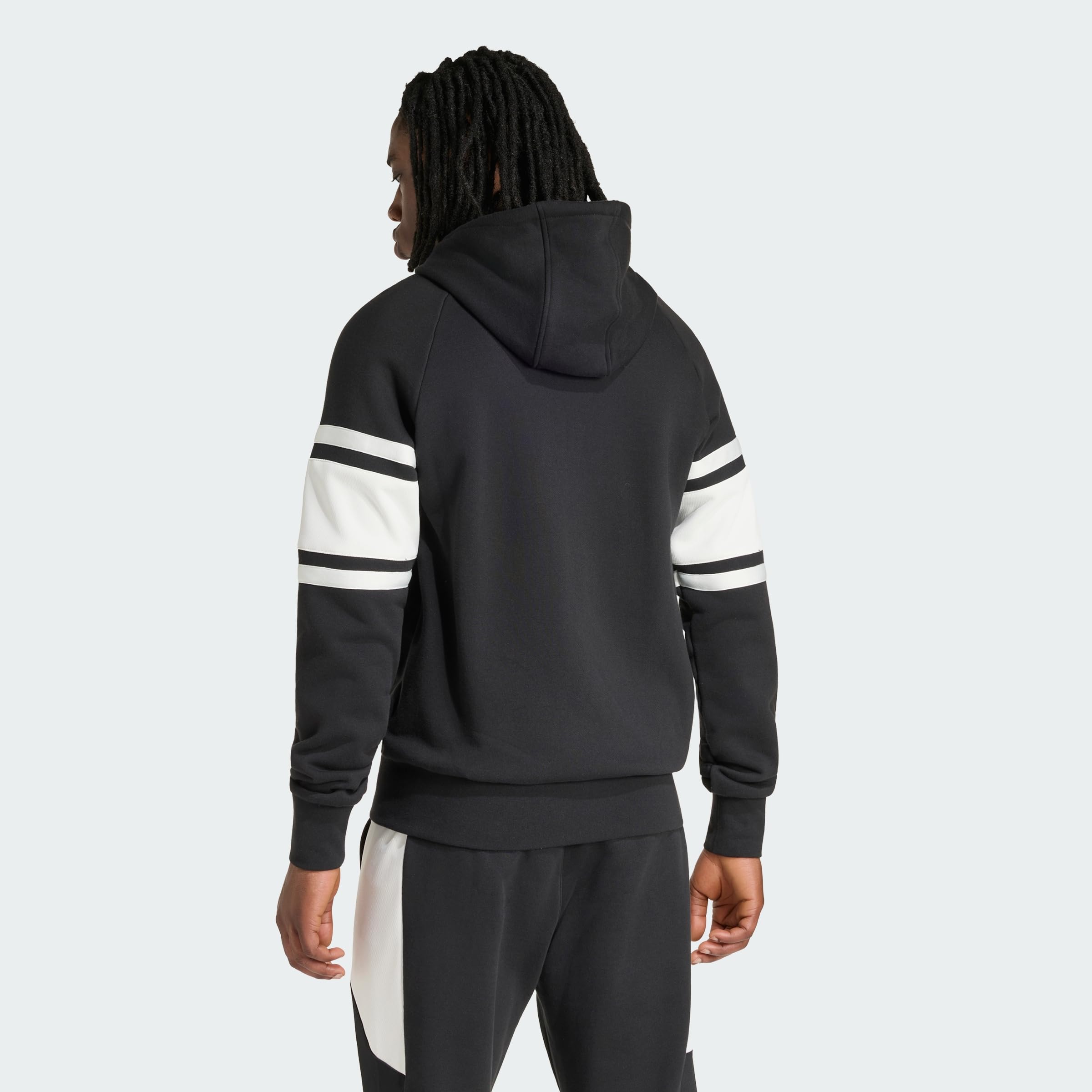 adidas All Blacks Leisurewear Full Zip Hoodie Sudadera con Capucha Hombre (Pack de 1)