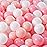MoonxHome Ball Pit Balls for Kids, 100 pcs 2.15 Thicken Soft Plastic Crush Proof Ball Pit Balls BPA Phthalate Free Toy Ball with 3 Color White Pink Light-Pink