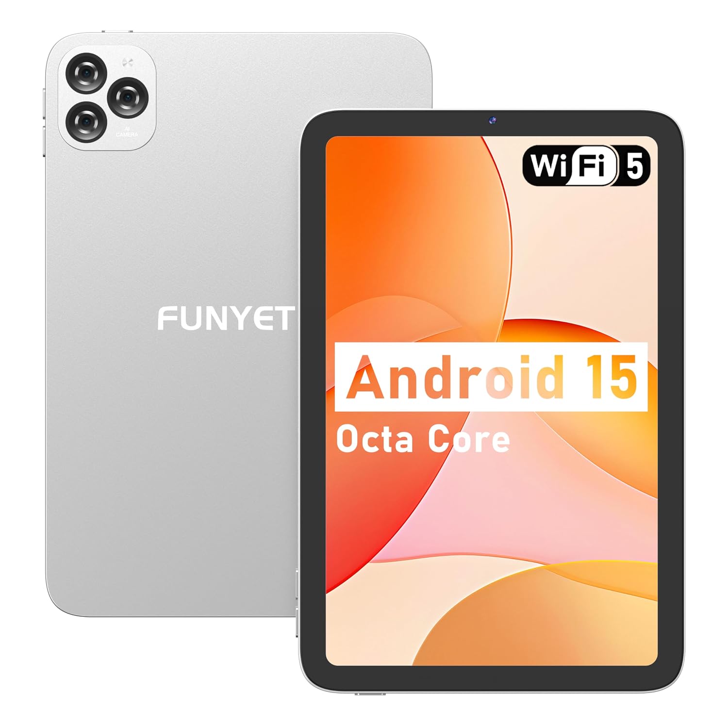 FUNYET Android Tablet,10" Tablets 2025.8GB (4+4) RAM 128GB Storage (Expandable),Octa Core Processor,HD Display,Dual Camera...