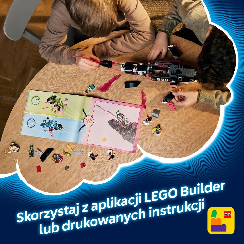 LEGO DREAMZzz Koszmarny Rekinokręt podwodny 71500 | rekinokręt podwodny, zabawka akcji, prezent dla chłopca i dziewczynki 9+, przygoda fantasy, 1413 elementów