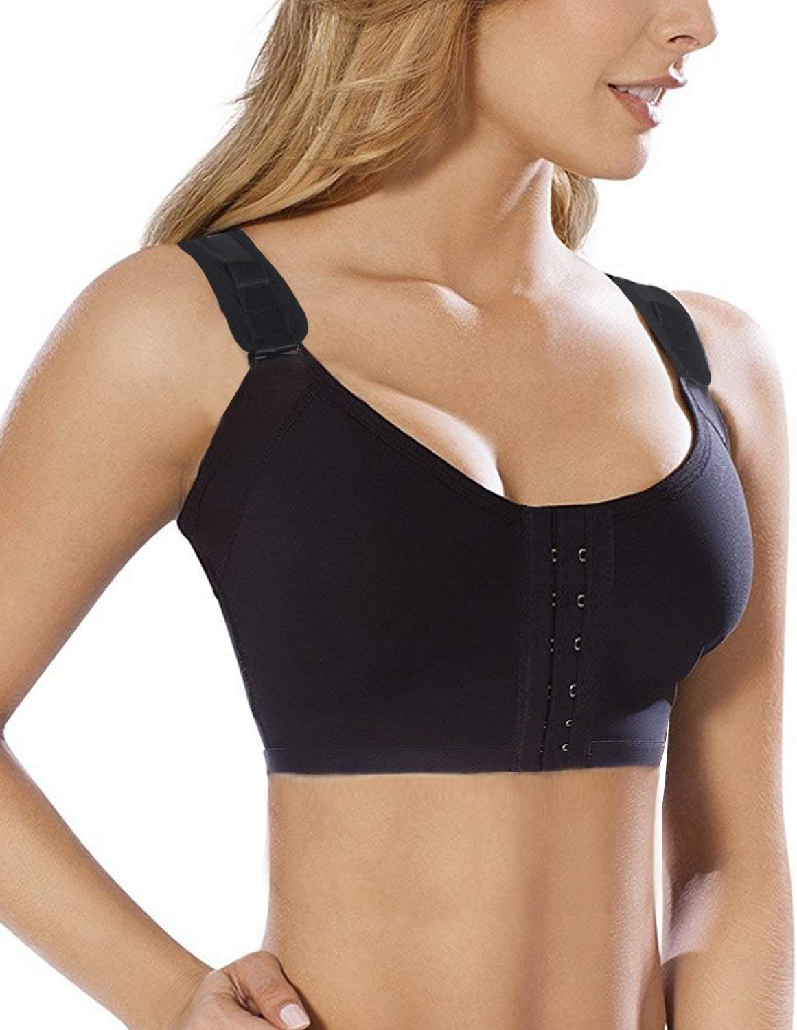 Women‘s Post-Surgery Front Closure Brassiere Sports Bra