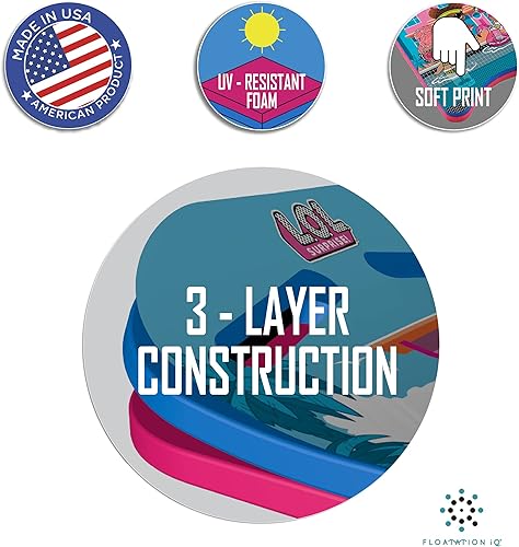 Miniatura 4 de Piscina Entrenamiento Fitness Ejercicio Espuma Paddle Kickboard Agua Juguete para Jóvenes con BFFs Impresión Gráfica, Multicolor