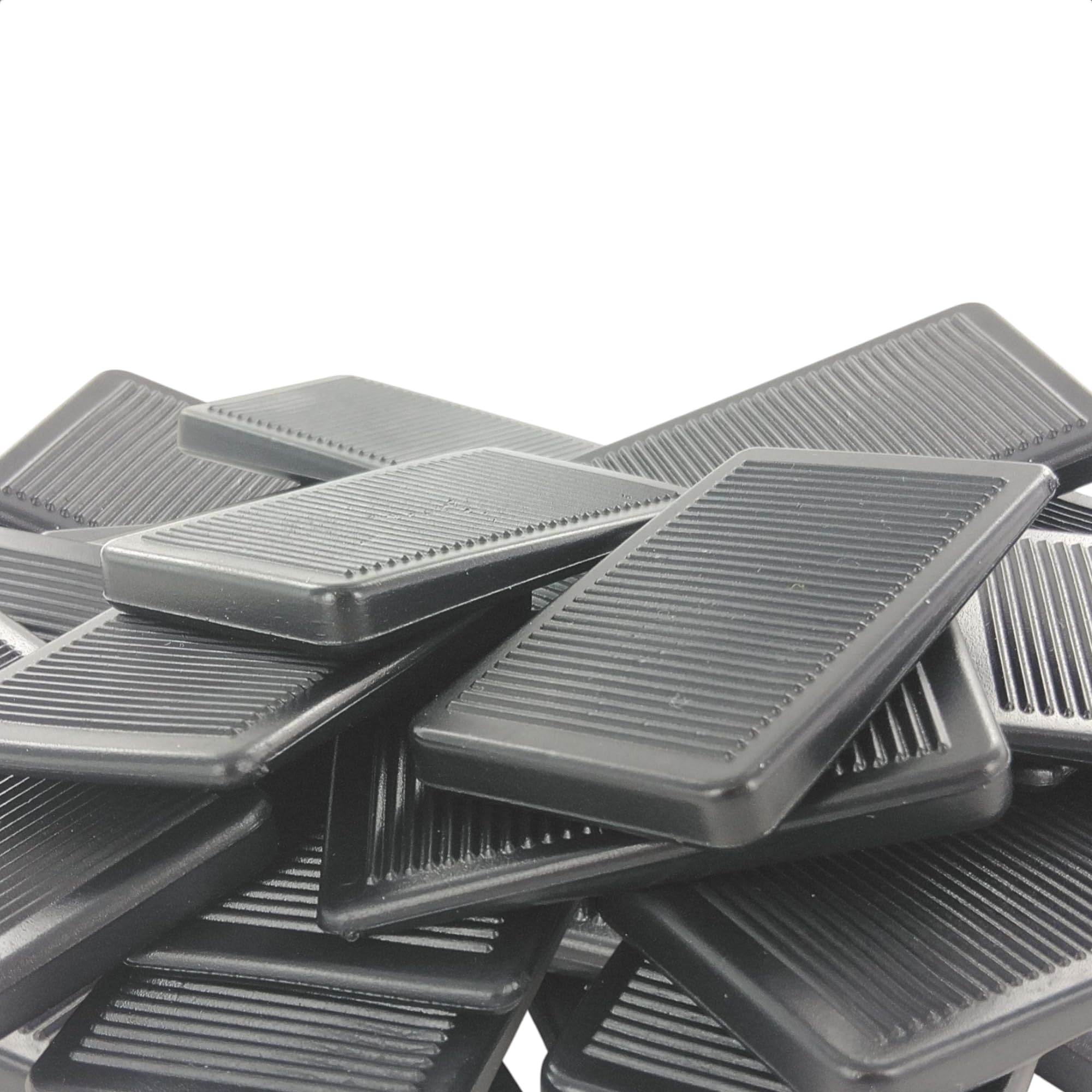 Cuñas apilables para muebles Merriway BH07100, pack de 75 unidades en color negro