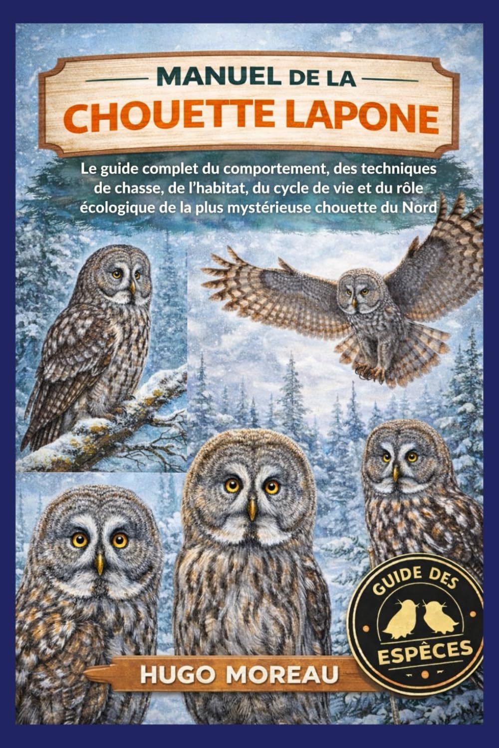 MANUEL DE LA CHOUETTE LAPONE: Le guide complet du comportement, des techniques de chasse, de l’habitat, du cycle de vie et du rôle écologique de la plus mystérieuse chouette du Nord
