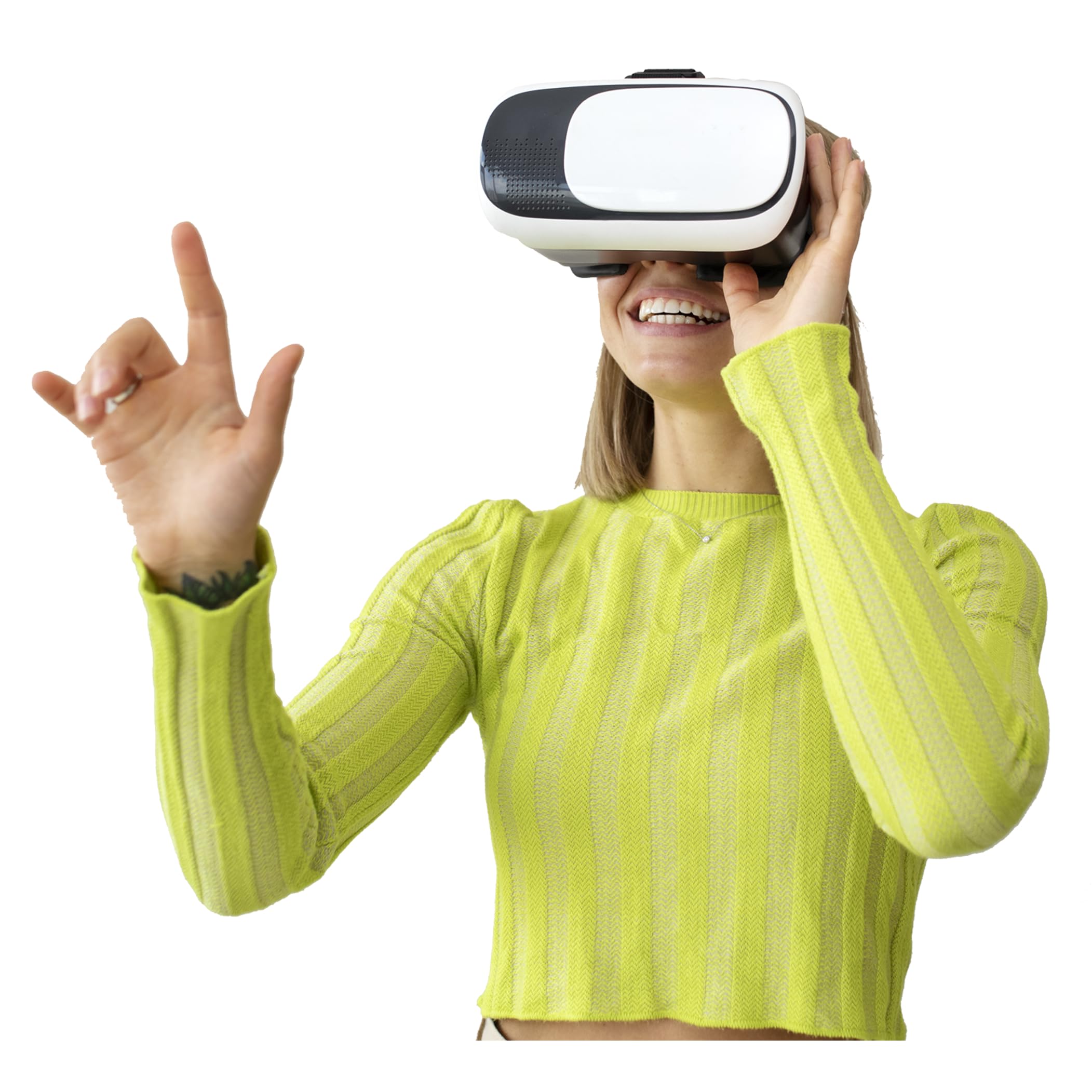 Votephone Gafas de Realidad Virtual 3D para móviles iPhone y Android - Compatible con Videos 360 y Juegos 3D - Experiencia Inmersiva en Realidad Aumentada - VR Box
