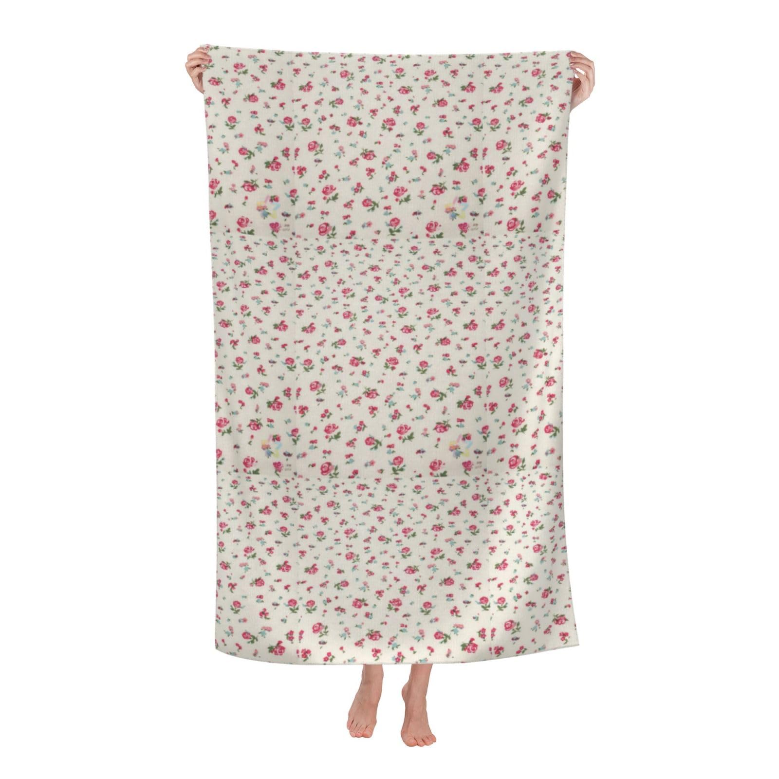 Cbaaghh Lovely Sweet Red Cherry Print Adult Beach Towels,Beach & Pool Towel,Beach Towels,Towels For Camping