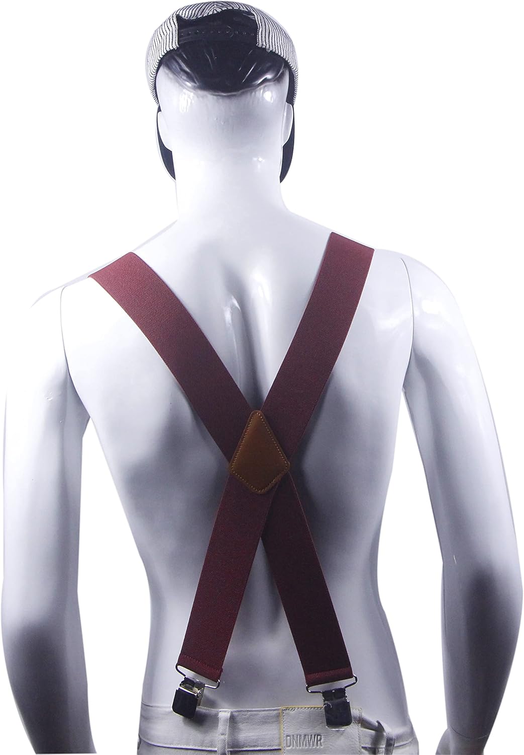 Men's Suspenders X Back 2 Inches Wide with Extra Heavy Clips Adjustable Braces for Men Suspender - Image 4