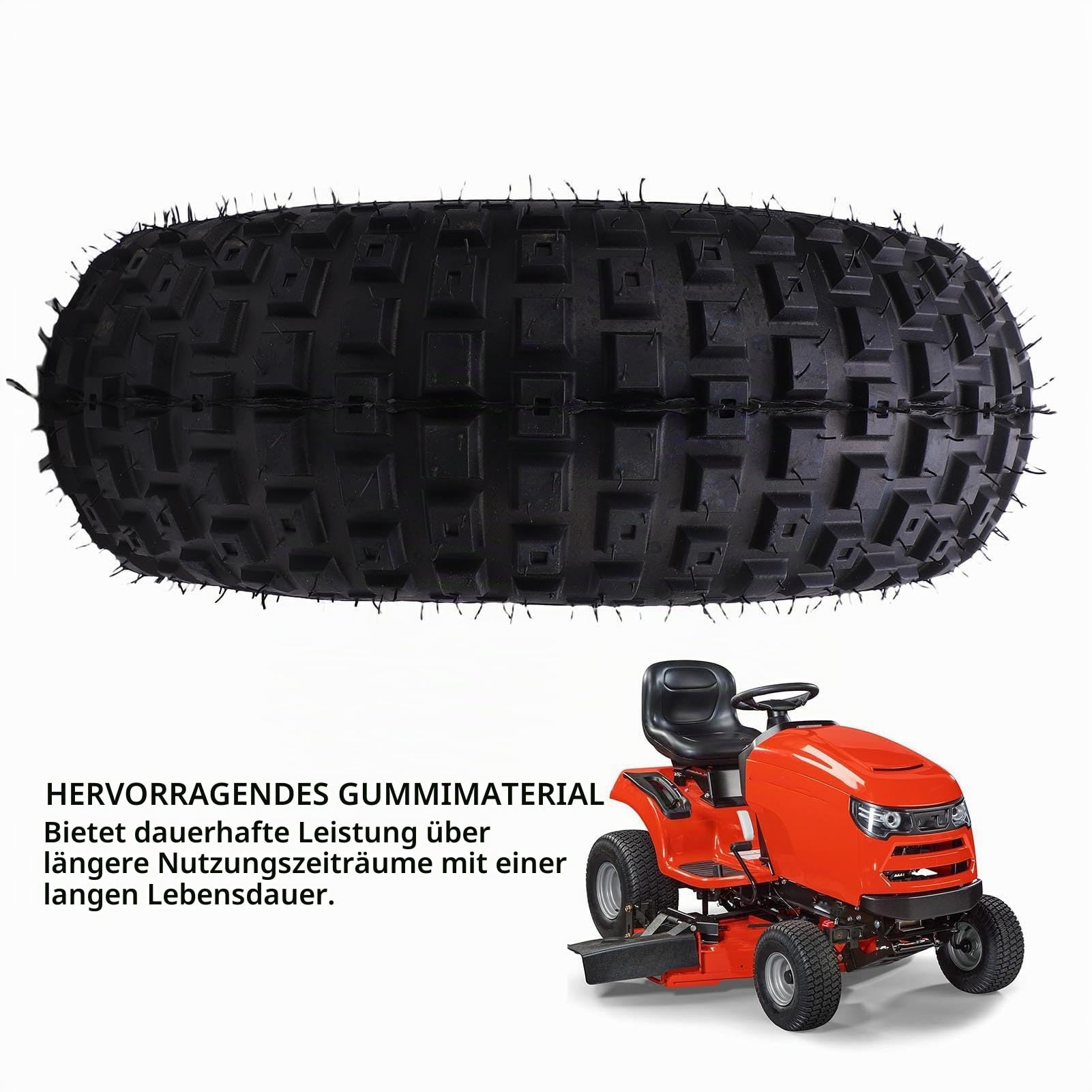 Ausla 16x8-7 ATV GO Kart Rad, Pünktungsnachweis 7 Zoll Tubeless Rad mit 4 Löcher Reifen Rand Montage für Quad Off Road, Wagen, Rasenmäher