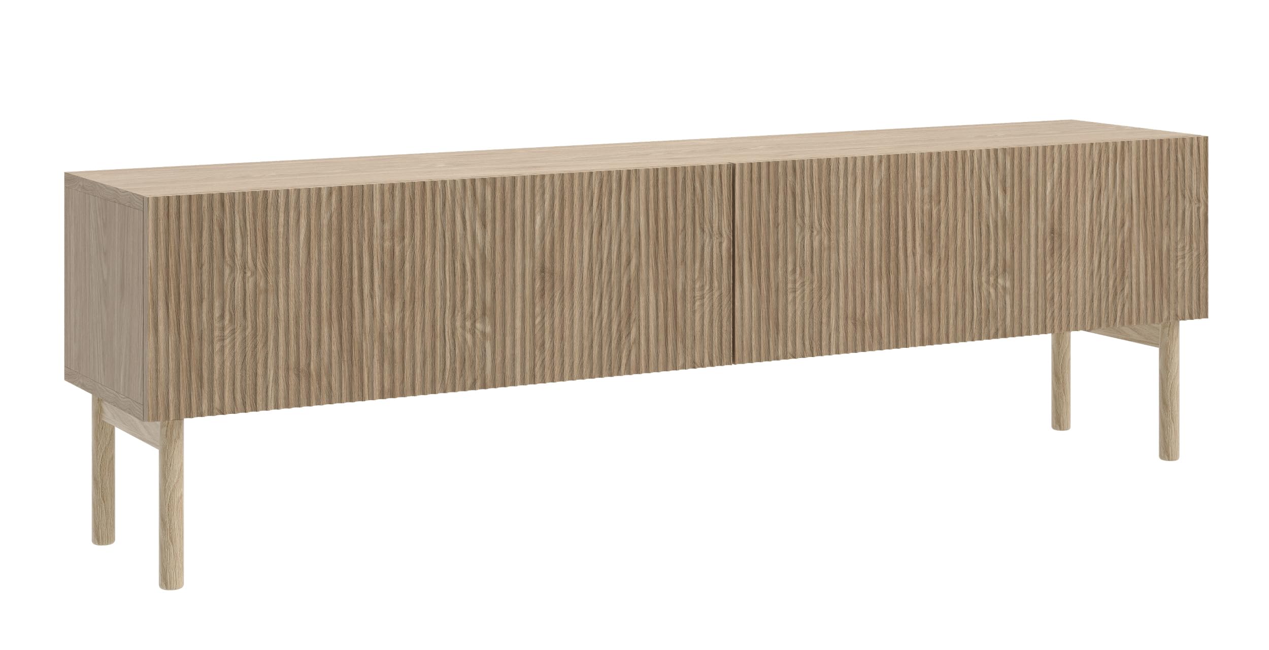 Selsey Tv-kast, board, sideboard, televisietafel, televisiekast, 175 cm, hangend Artisan eiken zwart met gelamineerd front Telire