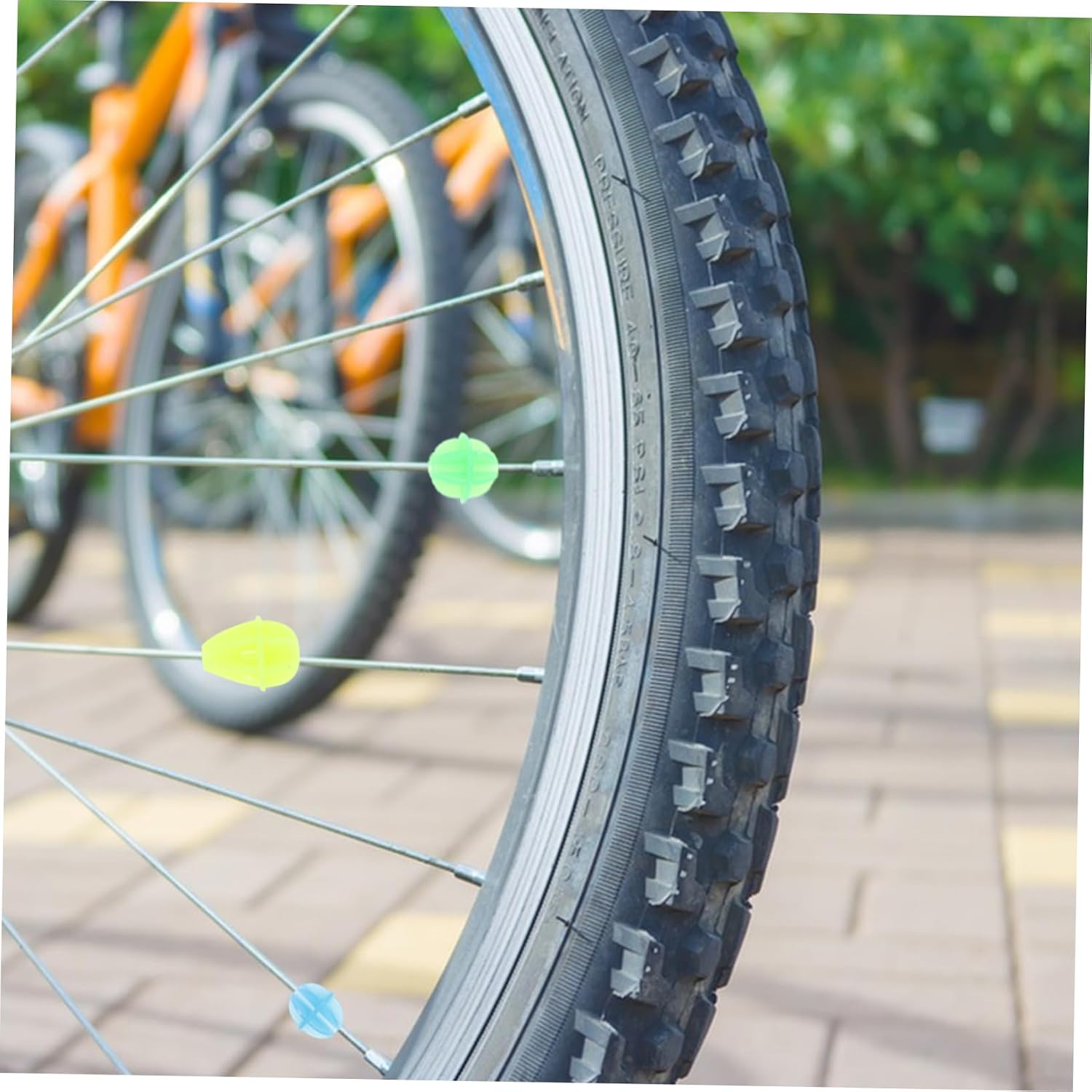 72Pcs Bike Spoke Beads Decorations Durable Bicycle Wheel Decor for Mountain Bikes Easy to Install Spoke Clips Accessories for Bicycles