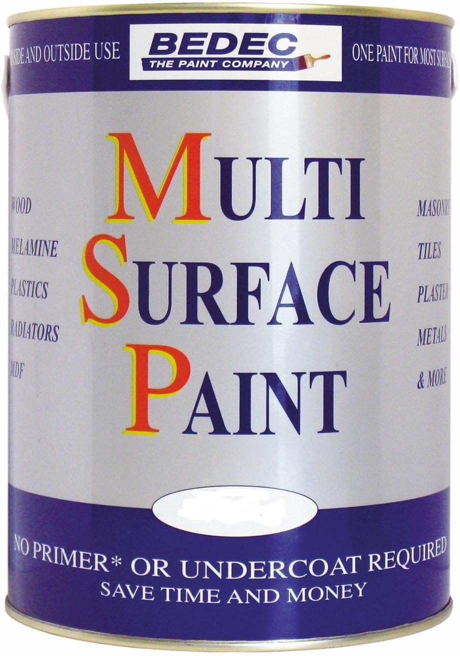 Bedec BEDE2KC1910/70 Multi Surface Paint Matt ,Old White ,2.5 Litre