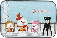 Vista 12 de Caroline's Treasures BB2508DDM - Tapete de secado de platos de perro de montaña bernés con regalos de Navidad entre amigos, tapete absorbente