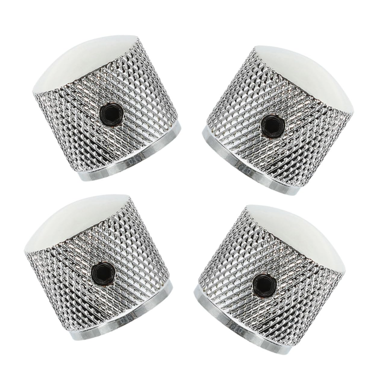 ibasenice Guitar Sound Knobs 4pcs Metal Volume Control Knobs for Electric Bass Design