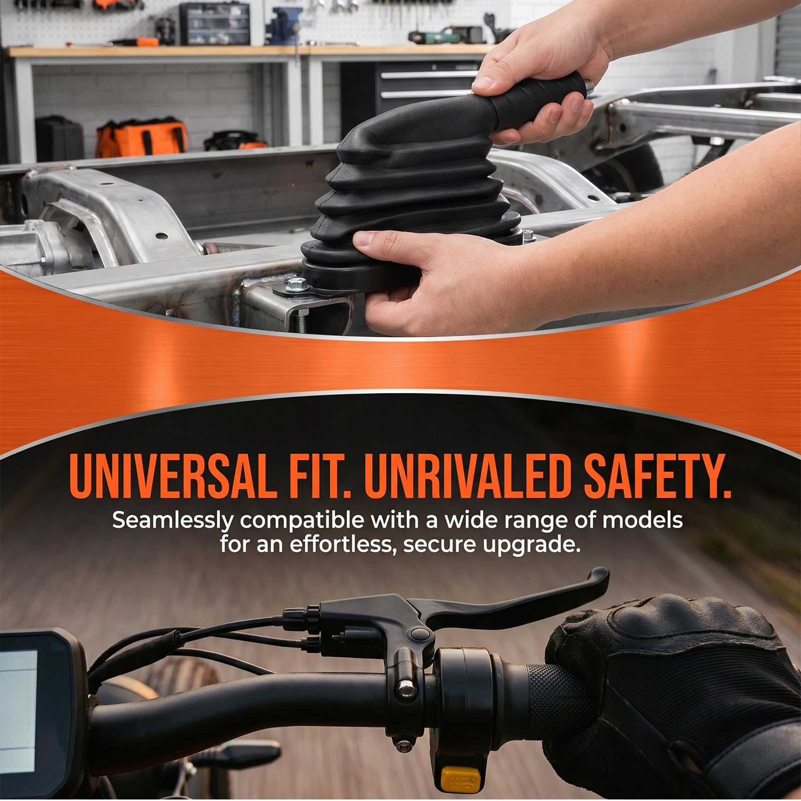 Lurrose Leva Del Freno Idraulica per Triciclo Elettrico E Scooter | Leve Del Freno di Ricambio per E-bike, Leva Del a Mano Regolabile per Veicoli da Pendolare, Colore Nero