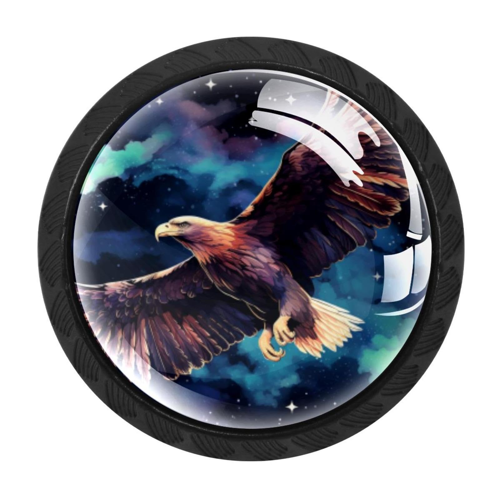 Chenzzzz Multicolored 17 4 Pack Starry Eagle Drawer Knob Cabinet Hardware