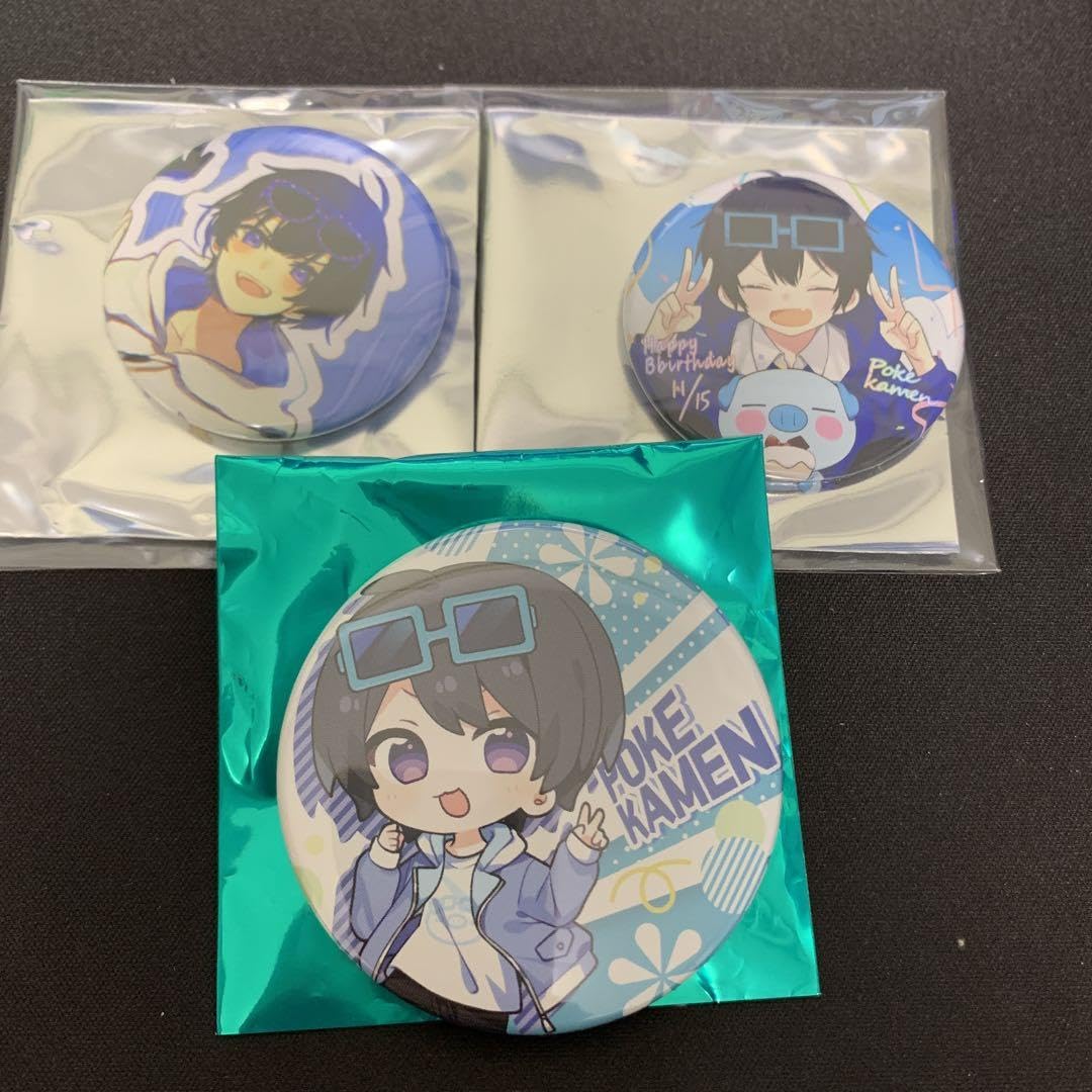 Amazon.co.jp: ちょこらび ポケカメン 缶バッジ ホビー グッズ : Toys  