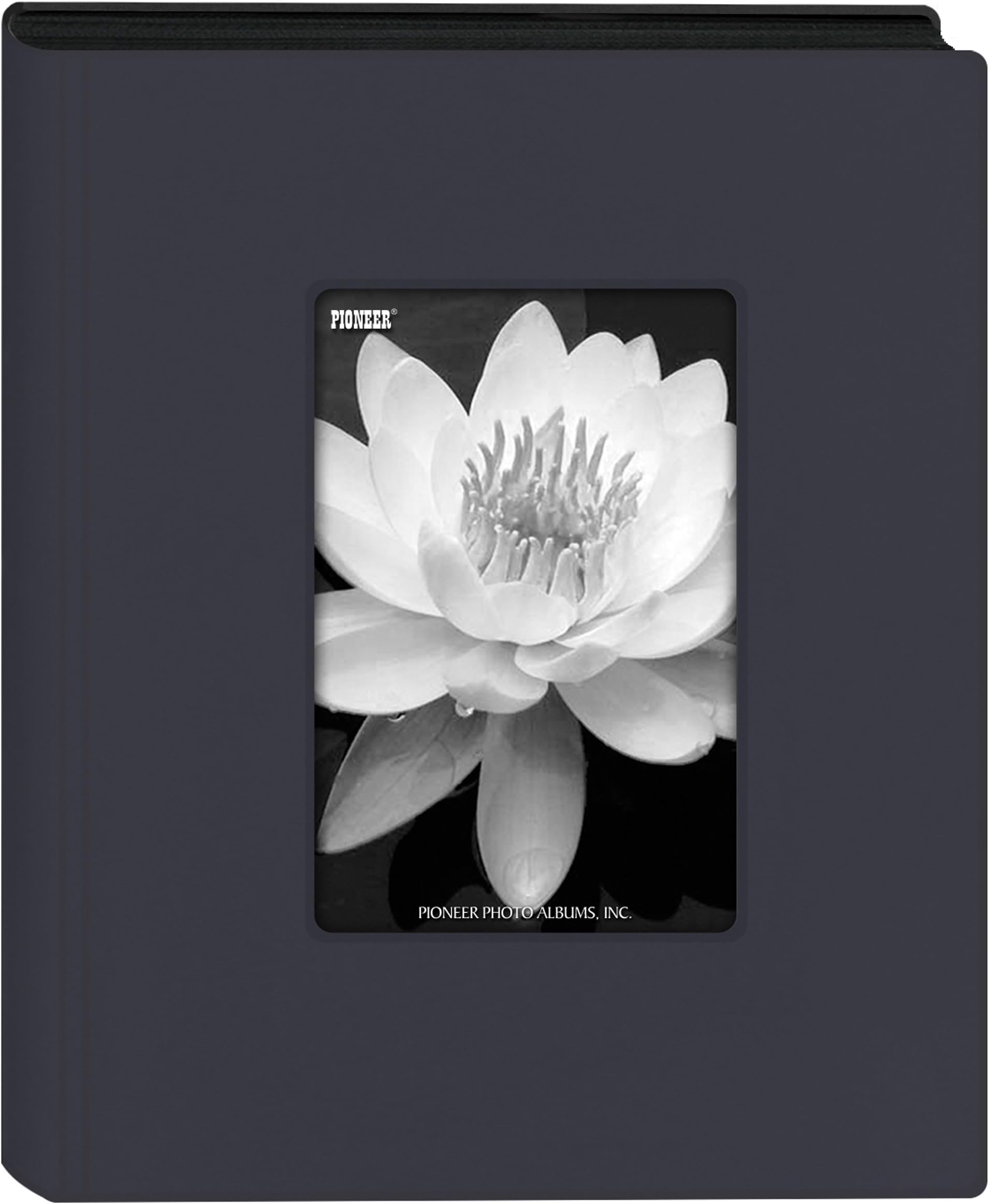 KZ-46/NB Mini Frame Cover Photo Album, Navy Blue, 4" x 6"